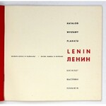 [KATALOG]. Muzeum Lenina w Warszawie. Lenin. Katalog wystawy plakatu. Warszawa [1960]. 16d, s. [48]....