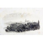 [KRAKÓW]. Vue générale de Krakovie. Staloryt z akwafortą ca 13x23,5 cm.