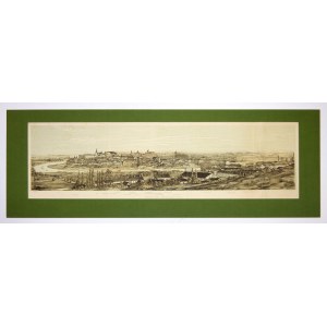 [KRAKOW]. Blick auf Krakau von Podgórze aus. 1864. von J. Brydak.