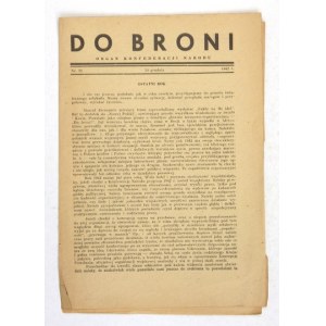 DO BRONI! Nr 22: 24 XII 1942.