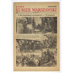 NOWY Kurier Warszawski. 28 X 1944. Upadek powstania warszawskiego.