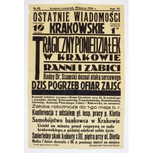 OSTATNIE Wiadomości Krakowskie. R. 6, nr 88: 26 III 1936.