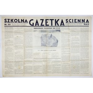 SZKOLNA Gazetka Ścienna. R. 2, nr 33: 16 V 1935.