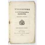 WIZERUNKI i Roztrząsania Naukowe, 1838, t. 24.