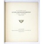 BAR Adam - Pierwszy utwór Przybyszewskiego. Wydał i objaśnił ... Kraków 1926. Nakł. W. Żychowicza. 4, s. 20, [3]....