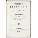 CHODŹKO I. - Obrazy litewskie, s. 1-2. Z podpisem E. Zegadłowicza.