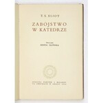 ELIOT T. S. - Zabójstwo w katedrze. Okładka Feliksa Topolskiego. 1954.