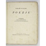 WILDE O. - Poezje. Z podpisem Jana Kasprowicza - tłumacza. 1924.