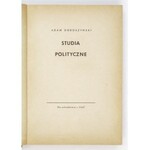 DOBOSZYNSKI Adam - Studia polityczne. Na uchodztwie. [Niemcy, Amerykańska Strefa Okupacyjna] 1947. 8, s. 493. opr....