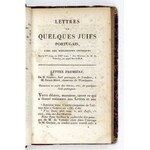 GUÉNÉE Antoine - Lettres de quelques juifs allemands et polonais a M. de Voltaire, avec un petit commentaire,...