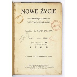 NOWE Życie. R. 1, nr 3: VIII 1924.