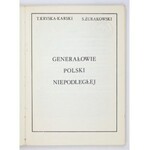 KRYSKA-KARSKI T[adeusz], ŻURAKOWSKI S[tanisław] - Generałowie Polski Niepodległej. London 1976. Nakł. autorów,...