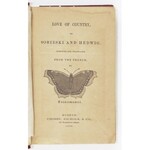 LOVE of Country, or Sobieski and Hedwig. Compiled and translated by Trauermantel. Boston 1856. Crosby, Nichols &...