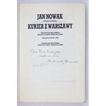 NOWAK J. - Kurier z Warszawy. Dedykacja autora. 1989.