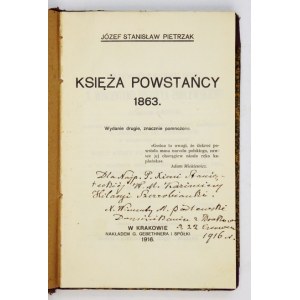 PIETRZAK Józef Stanisław - Księża powstańcy 1863. Wyd. II, znacznie pomnożone. Kraków 1916. Nakł. Gebethnera i Sp. 8,...