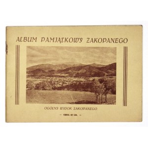 ALBUM pamiątkowy Zakopanego. Zawiera 14-cie rycin z cyklu Zakopane-Tatry. Kraków-Zakopane [1935]. Wyd. J....