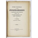 OSSOWSKI G[otfryd] - Czwarte sprawozdanie z badań antropologiczno-archeologicznych w jaskiniach okolic Krakowa, dokonany...