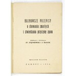 STĘPNIEWSKI St., RADZIK J. - Najnowsze przepisy o chowaniu zmarłych i stwierdzaniu przyczyny zgonu. Zebrali i wydali ......