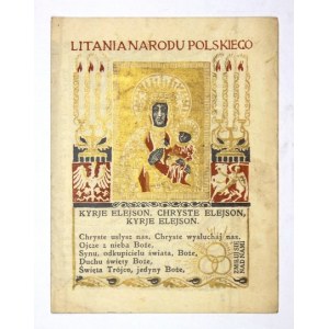 LITANIA Narodu Polskiego. 1915. Proj. Jan Bukowski
