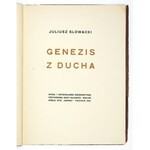 SŁOWACKI J. – Genezis z ducha z 1918 z drzeworytami J. Hulewicza.