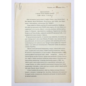 Czesław Niemen w ZSRR w 1976 - sprawozdanie organizatora