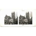 [WARSZAWA - Kościół Panny Maryi - fotografie sytuacyjne]. 1905. Zestaw 2 fotografii stereoskopowych form. 6,...