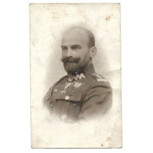 [WOJSKO Polskie - płk Stanisław Tadeusz Żmigrodzki - fotografia portretowa]. [192-?]. Fotografia pocztówkowa form....