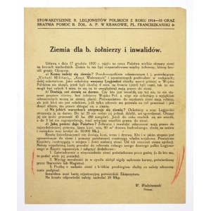 1920/1920. Ziemia dla zasłużonych weteranów I wojny