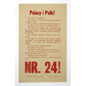 1928. Ulotka przedwyborcza anty-BBWR