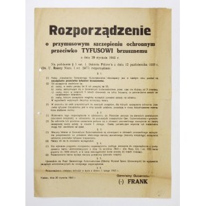 1943. Obowiązkowe szczepienia dla mieszkańców GG