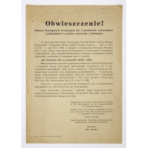 OBWIESZCZENIE! Dotyczy: Rozciągnięcia bezmięsnych dni w niemieckich restauracjach i jadłodajniach na polskie restauracje...