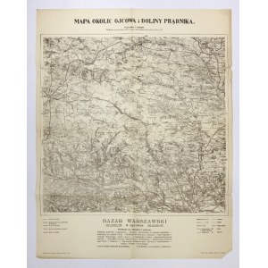 [MAŁOPOLSKA]. Mapa okolic Ojcowa i Doliny Prądnika. Mapa form. 36,2x37,5 na ark. 49,...