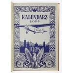 KALENDARZ L.O.P.P. na rok 1928. Lwów. Komitet Wojewódzki L.O.P.P. 8, s. 96, XXXII. opr. oryg. pł. złoc. z zach....