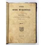 MICKIEWICZ A. - Pisma. T. 1-4. 1844. Ostatnie wydanie za życia poety.