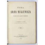 A. Mickiewicz - Pisma. T. 1-8. W oprawie A. Kantora.