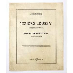 K. Brzozowski - Jezioro Dusza. Legenda litewska. 1921. Odbito 200 egz.
