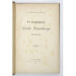 L. German - O dramatach J. Szujskiego. 1889. Z księgozbioru H. Voglera.