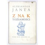A. Janta - Znak tożsamości. 1958. Z podpisem autora.