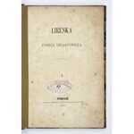 LENARTOWICZ T. - Lirenka. 1855. Z okładką C. K. Norwida. Wyd. I.