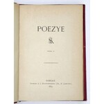 [SOWIŃSKI Leonard] - Poezye S. [krypt.]. T. 1-2. Poznań 1875. Druk. J. I. Kraszewskiego (Dr. W. Łebiński). 16d, s....