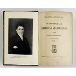 GRABOWSKI Ambroży - Wspomnienia ... Wydał Stanisław Estreicher. Z illustracyami. T. 1-2. Kraków 1909. Nakł....