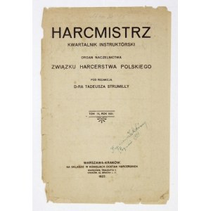 HARCMISTRZ. R. 4, R. 4, t. 4: 1921 - Zbiorcza karta tytułowa i spis treści.