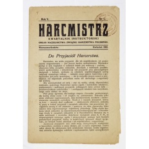 HARCMISTRZ. R. 5, nr 1: IV 1922.