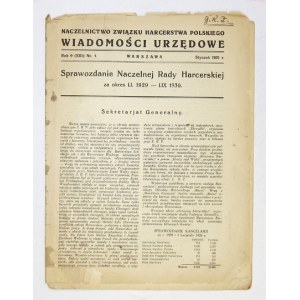 WIADOMOŚCI Urzędowe. R. 9 (XIII), nr 1: I 1931.