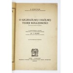 A. Einstein - O szczególnej i ogólnej teorji względności. 1921. Pierwsze polskie wydanie.