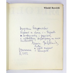 GOŁĘBIOWSKI M. – Witold Rowicki w Filharmonii Warszawskiej i Narodowej. Z dedykacją autora.