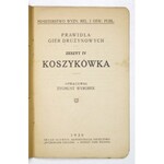WYROBEK Zygmunt - Koszykówka. [Warszawa] 1930. Ministerstwo Wyzn. Rel. i Ośw. Publ. Skład gł....