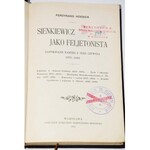 HOESICK FERDYNAND - SIENKIEWICZ JAKO FELJETONISTA. ZAPOMNIANE KARTKI Z TEKI LITWOSA (1873-1883).