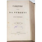 PIOTROWSKI RUFIN - PAMIĘTNIKI Z POBYTU NA SYBERYI, 1-3 komplet.