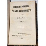CHATEAUBRIAND [FRANCOIS RENE] - PAMIĘTNIKI POŚMIERTNE, T. 7-11.